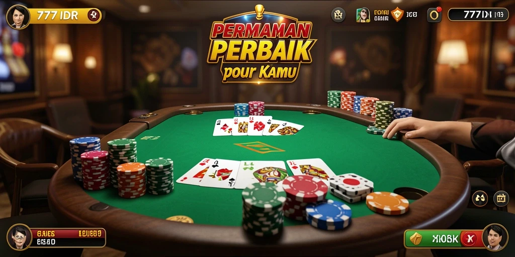 Tampilan gameplay Poker yang menarik di 777IDR.