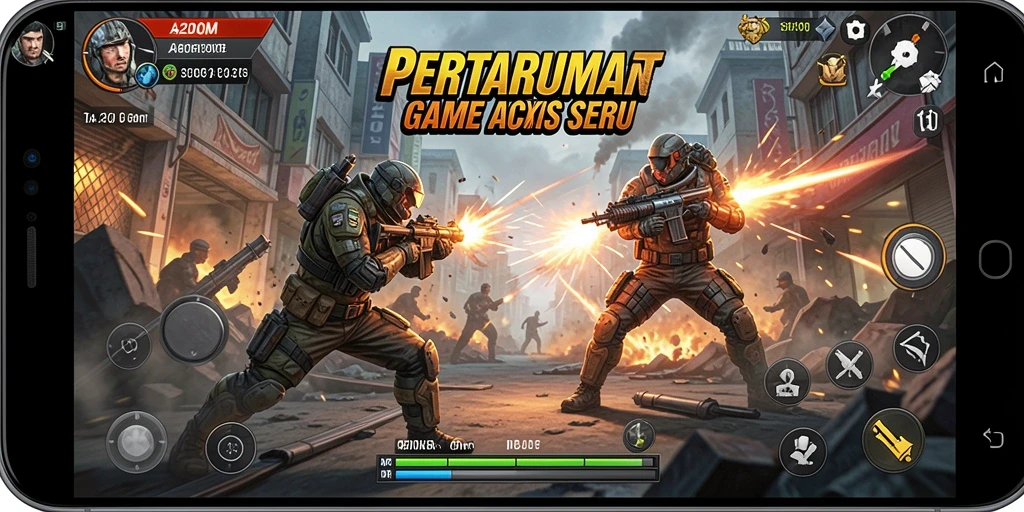 Tangkapan layar A200M menampilkan pertarungan mendebarkan dalam gameplay aksi.
