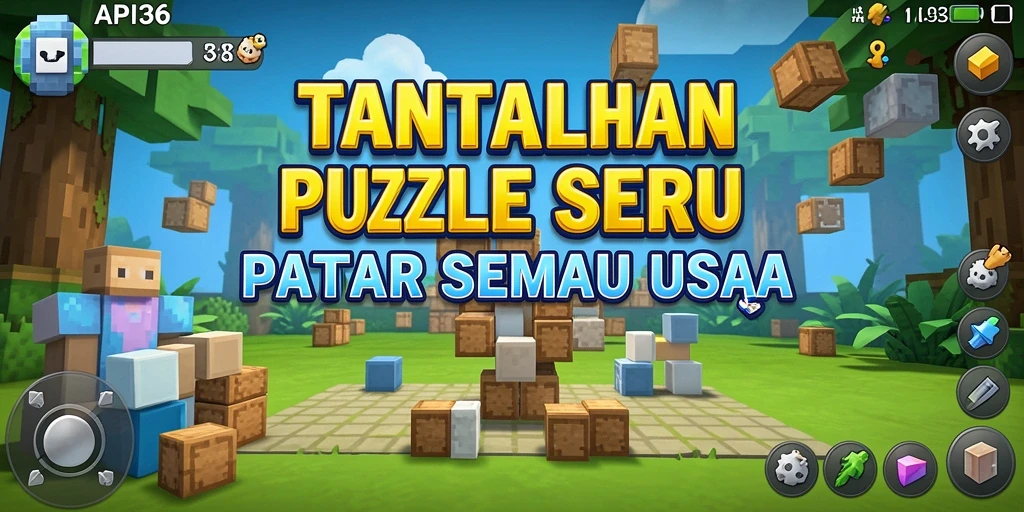 Tampilan gameplay API36 dengan teka-teki yang menantang dan visual menarik.