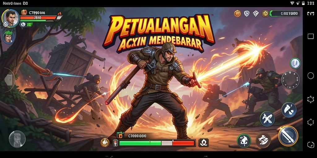 Tampilan mendebarkan gameplay aksi C7890 yang penuh tantangan.