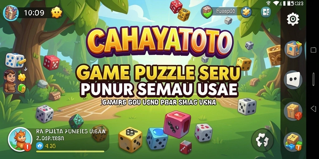 Screenshot gameplay CAHAYATOTO yang menampilkan level Puzzle yang menantang.