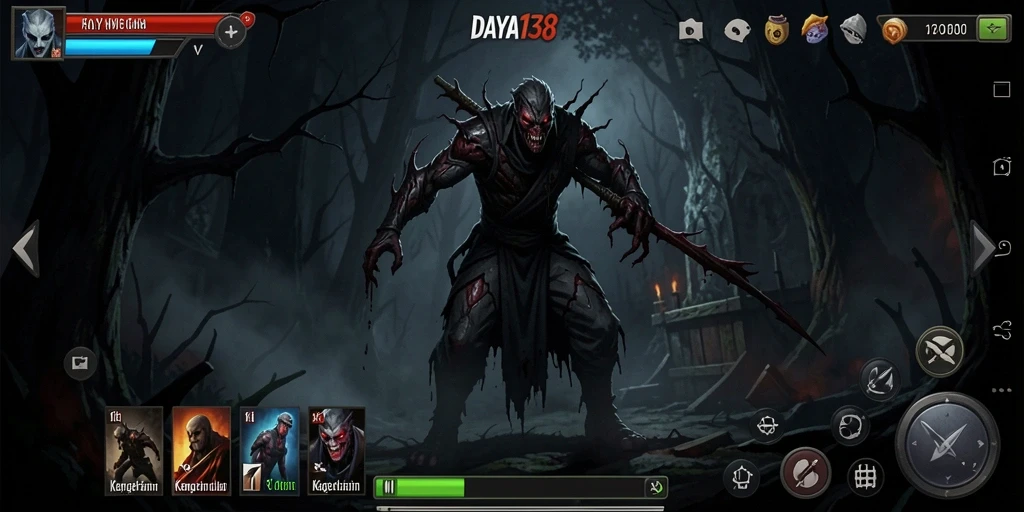 Gameplay DAYA138 yang menyeramkan dengan atmosfer gelap dan menegangkan.