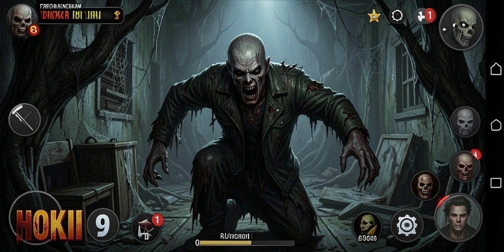 Gameplay mendebarkan HOKI9 dengan suasana horor yang mencekam.