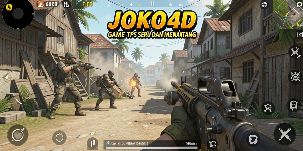 Tampilan menarik dari gameplay JOKO4D dalam mode TPS.