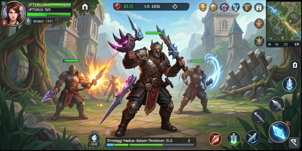 Tampilan gameplay seru dalam JPTERUS66 yang menekankan strategi dan taktik.