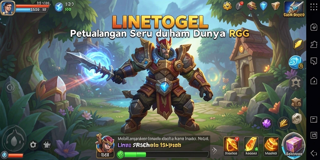 Tampilan gameplay menarik dari LINETOGEL di dunia RPG.