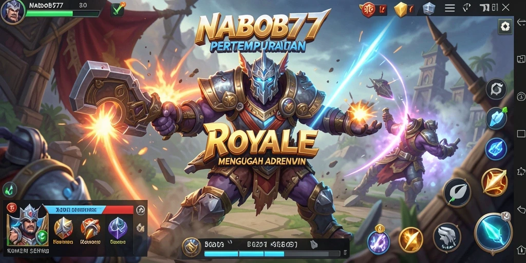 Tampilan gameplay NABOB77 yang intens dan penuh aksi Battle Royale.