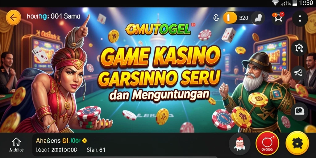 Tampilan menarik gameplay Kasino di OMUTOGEL yang seru.
