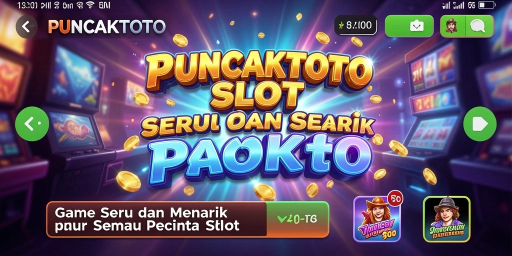 Gameplay PUNCAKTOTO yang mengasah adrenalin dalam permainan Slot.