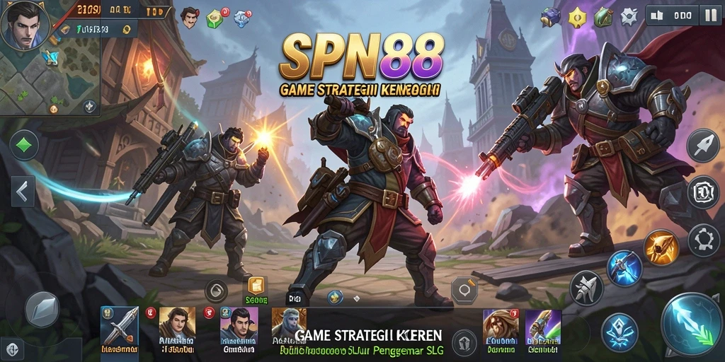 Tampilan gameplay SPN88 dengan aksi strategi seru dan mendebarkan.